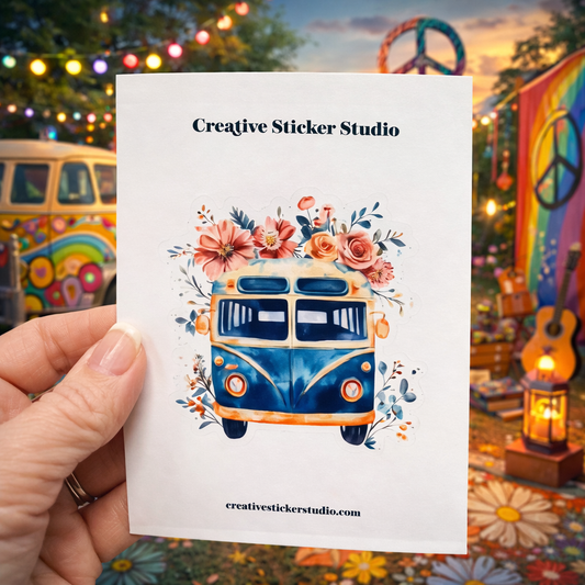 XLARGE Sticker - Boho Hippy Van