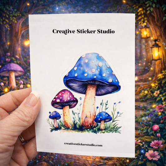 XLARGE Sticker - Colorful Mushies