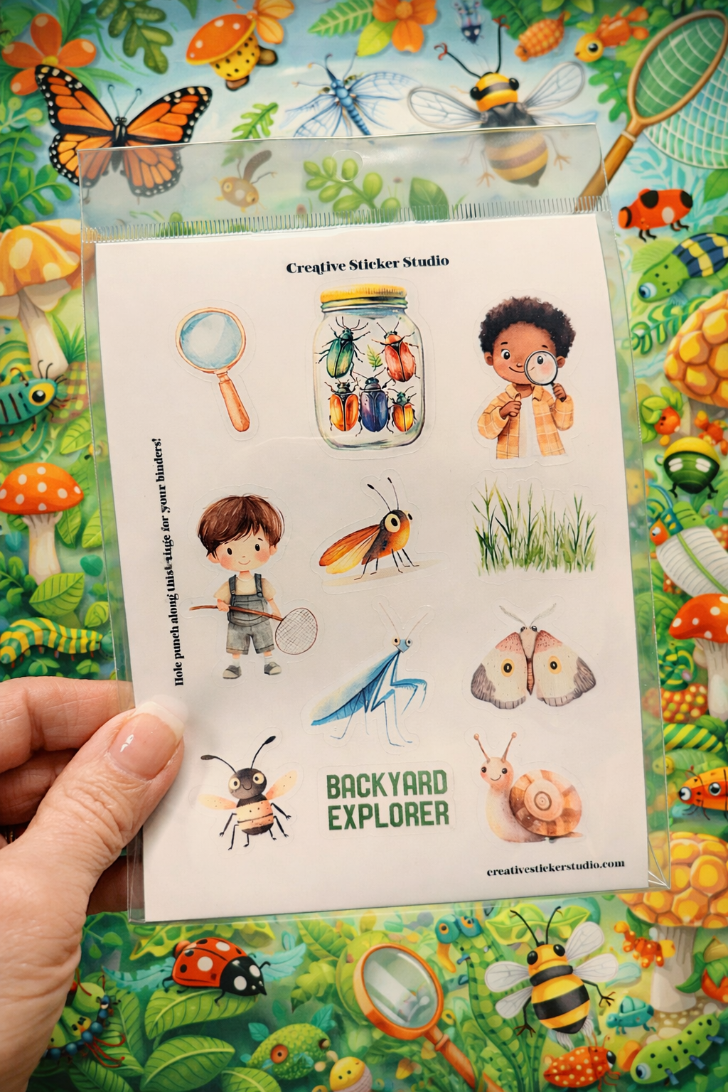 Sticker Sheet Set of 2 - Bug Hunter Explorer