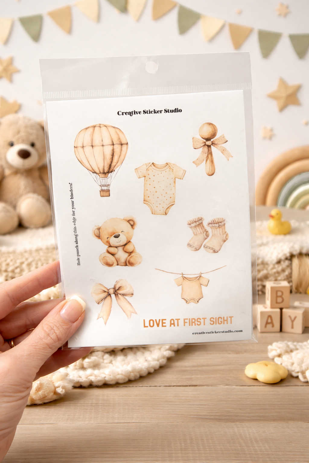 Sticker Sheet Set of 2 - Baby Neutral