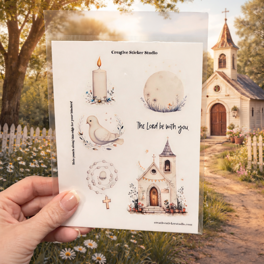 Sticker Sheet Set of 2 - Church The Lord