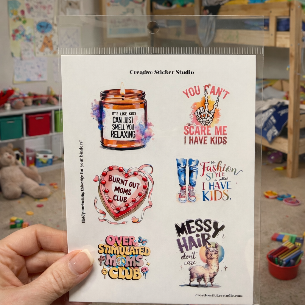 Sticker Sheet Set of 2 - Sassy Sarcastic Mom