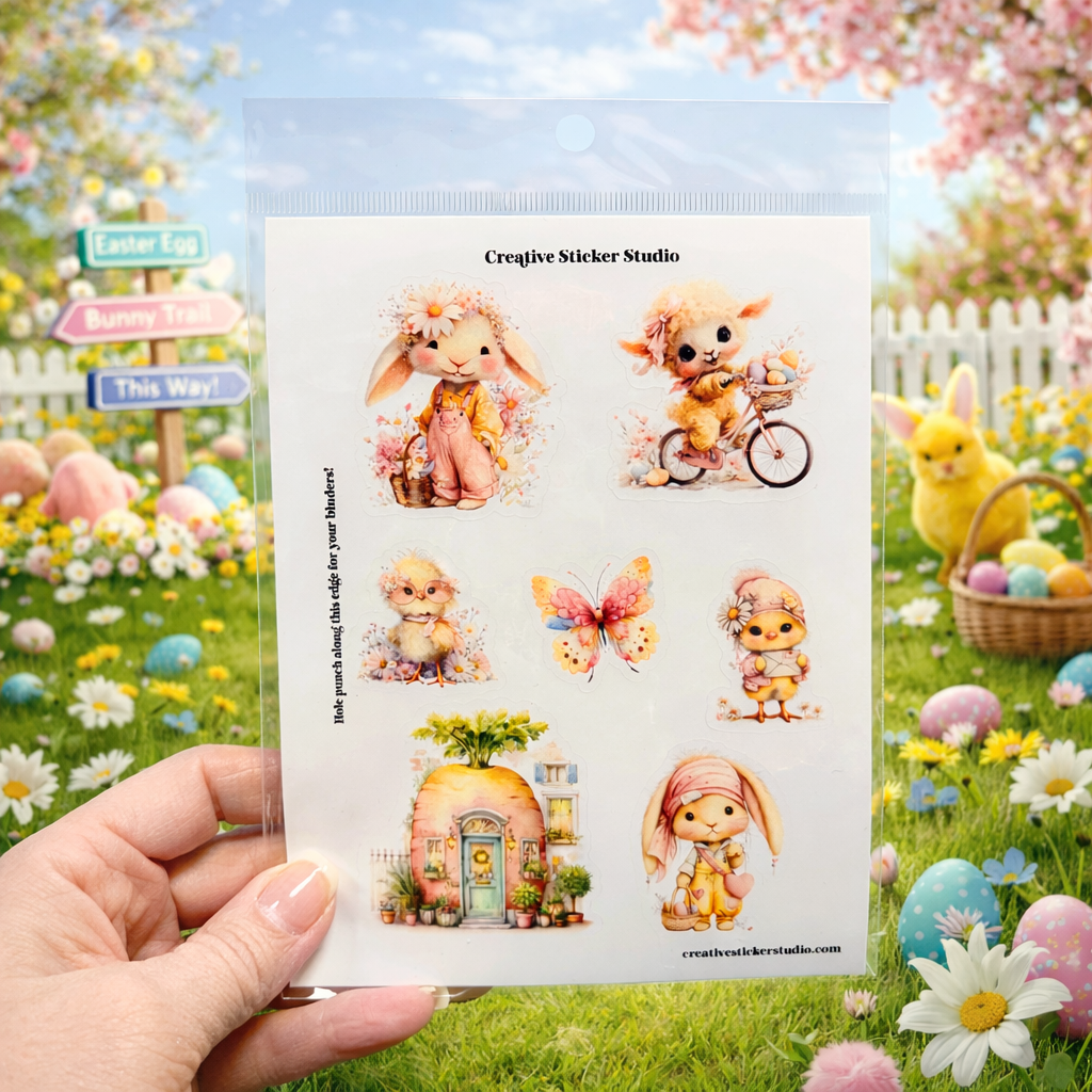 Sticker Sheet Set of 2 - Boho Easter Butterfly
