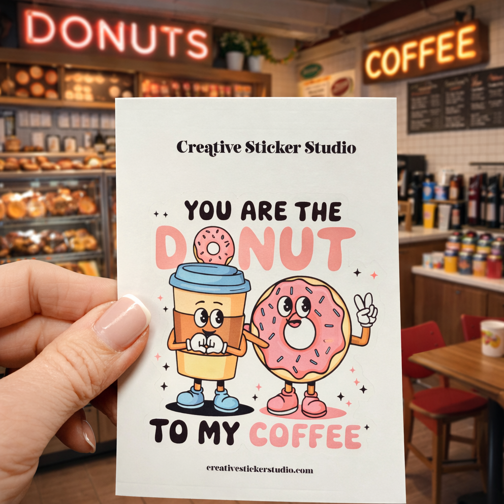 XLARGE Sticker - Donut to my Coffee