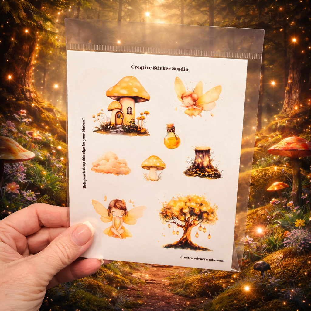 Sticker Sheet Set of 2 - Yellow Fairies