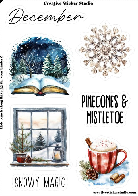 Sticker Sheet Set of 2 - Planner Months December