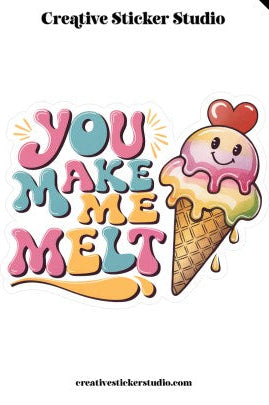 XLARGE Sticker - You Make Me Melt