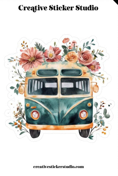 XLARGE Sticker - Boho Hippy Van