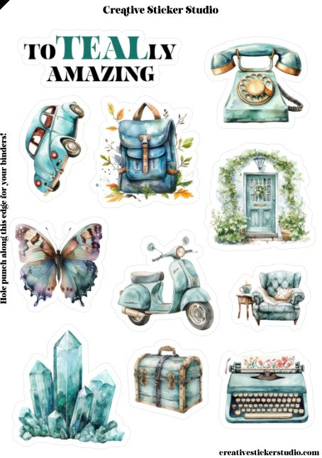 Sticker Sheet Set of 2 - ToTEALly Amazing