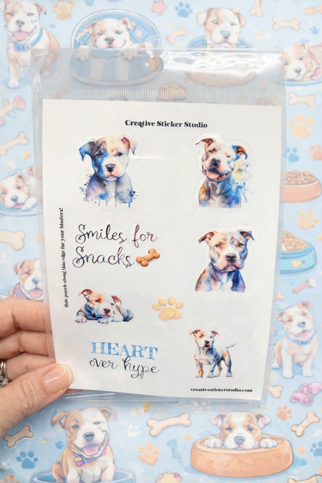Sticker Sheet Set of 2 - Pittbull