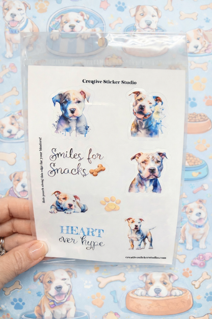 Sticker Sheet Set of 2 - Pittbull