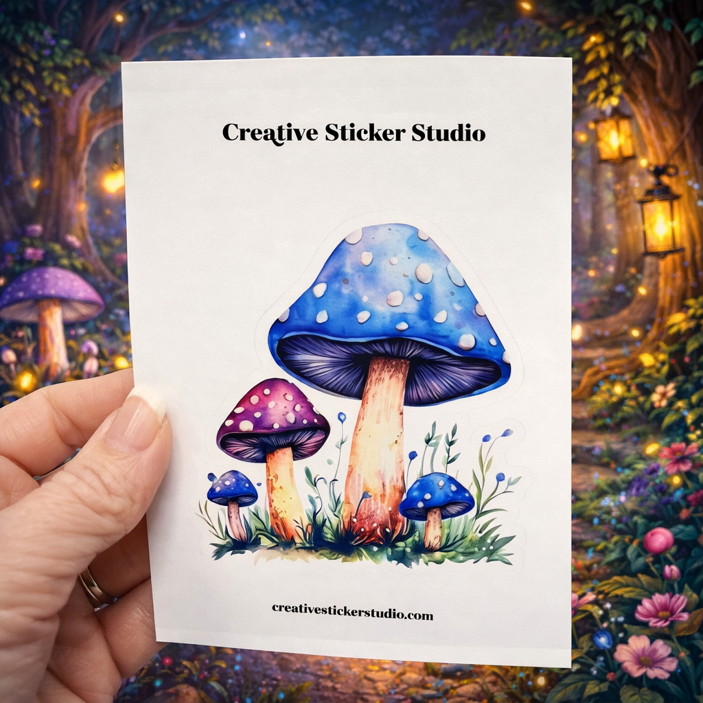 XLARGE Sticker - Colorful Mushies