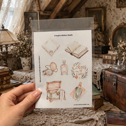 Sticker Sheet Set of 2 - Grandma's Attic Echoes