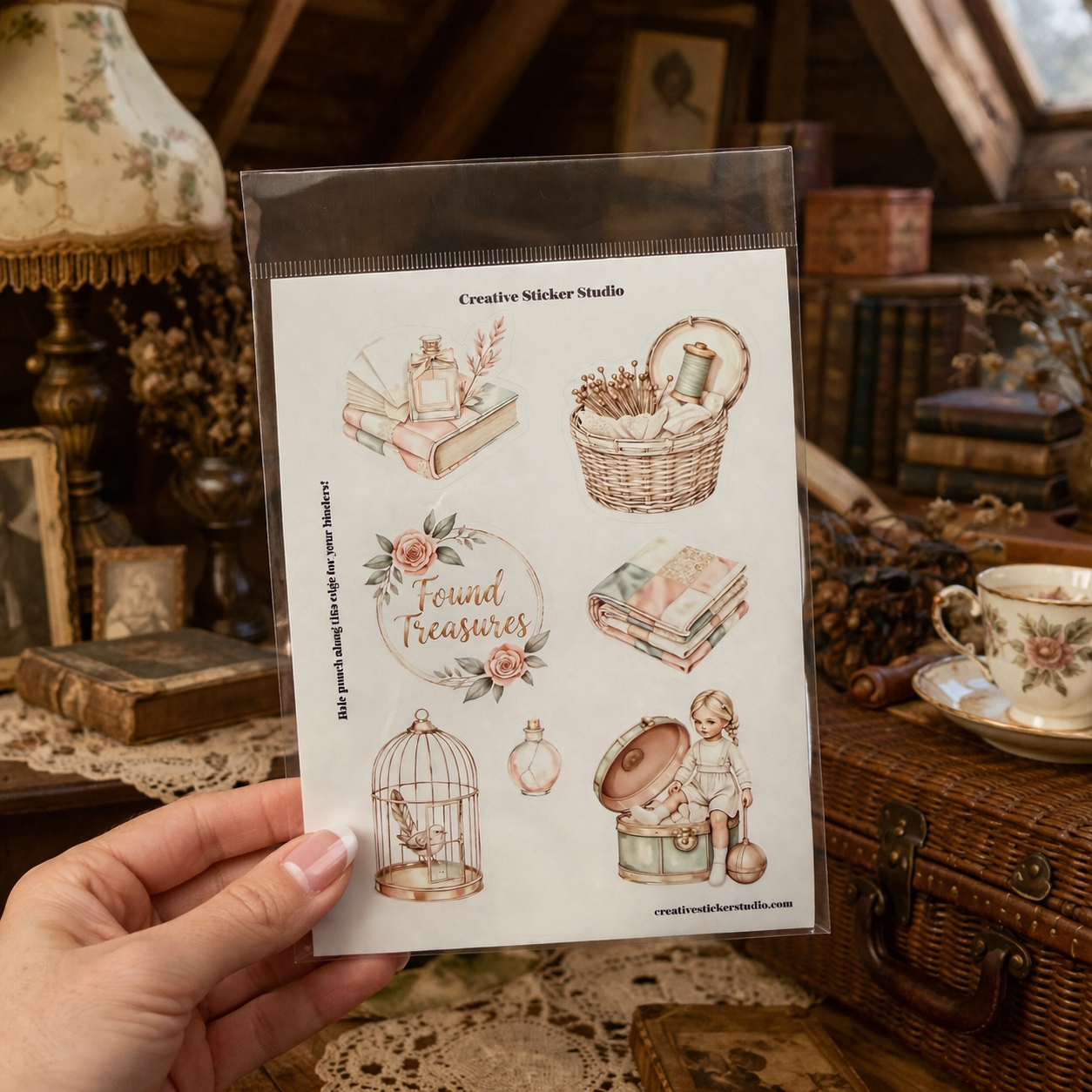 Sticker Sheet Set of 2 - Grandma's Attic Treasures