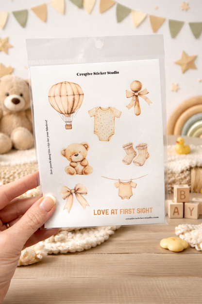 Sticker Sheet Set of 2 - Baby Neutral