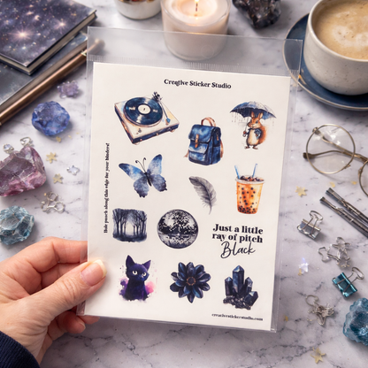 Sticker Sheet Set of 2 - Ray of Pitch Black