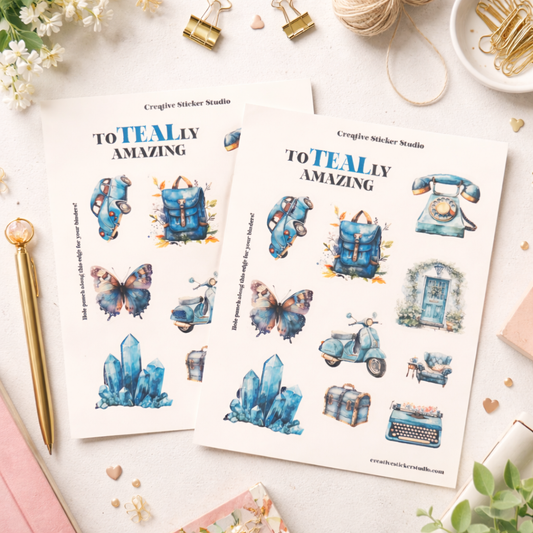 Sticker Sheet Set of 2 - ToTEALly Amazing