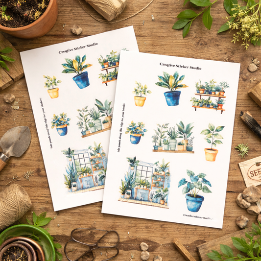 Sticker Sheet Set of 2 - Plants for Days!