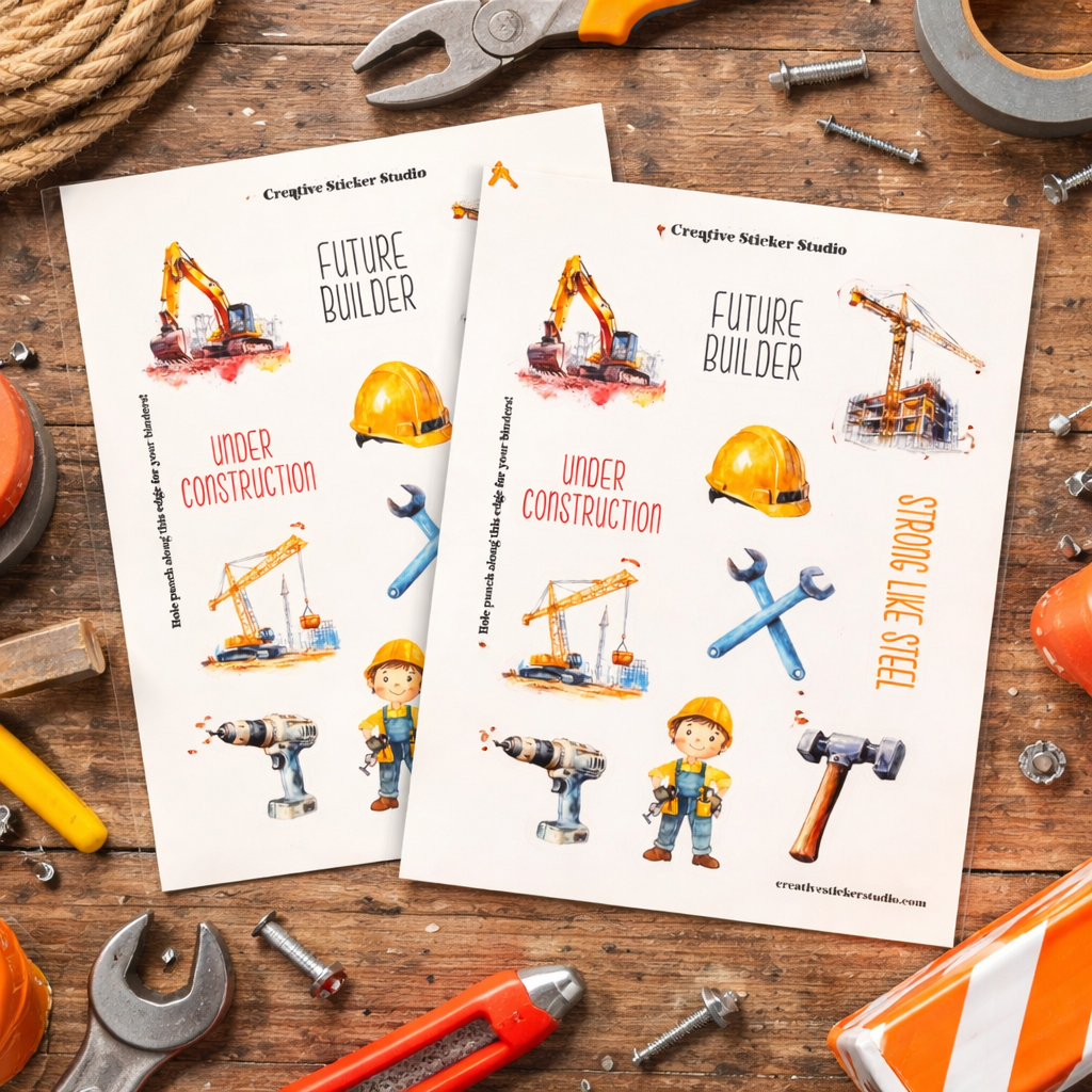 Sticker Sheet Set of 2 - Future Builder