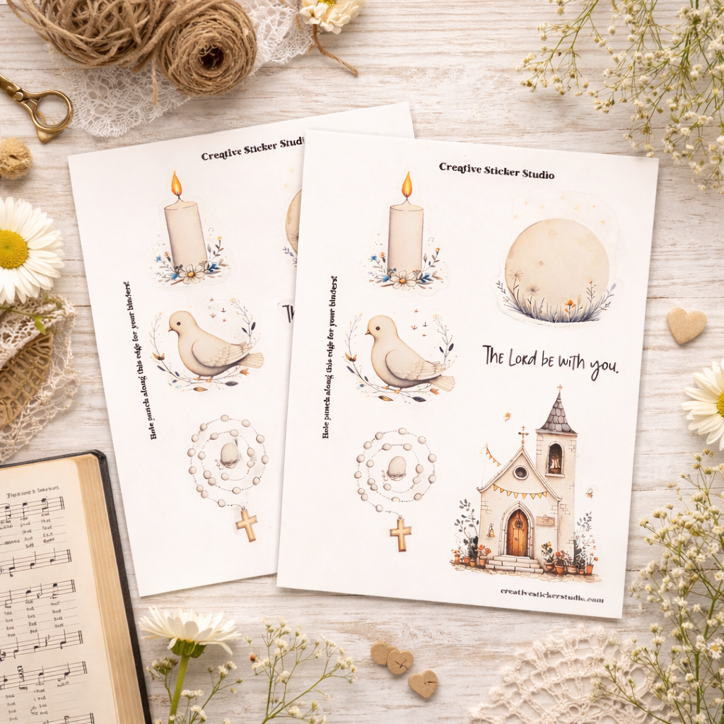 Sticker Sheet Set of 2 - Church The Lord
