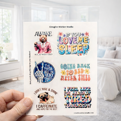 Sticker Sheet Set of 2 - Sassy Sleeper