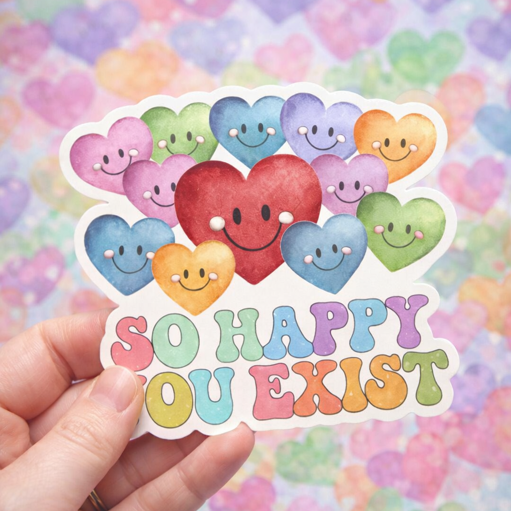 XLARGE Sticker - So Happy Hearts
