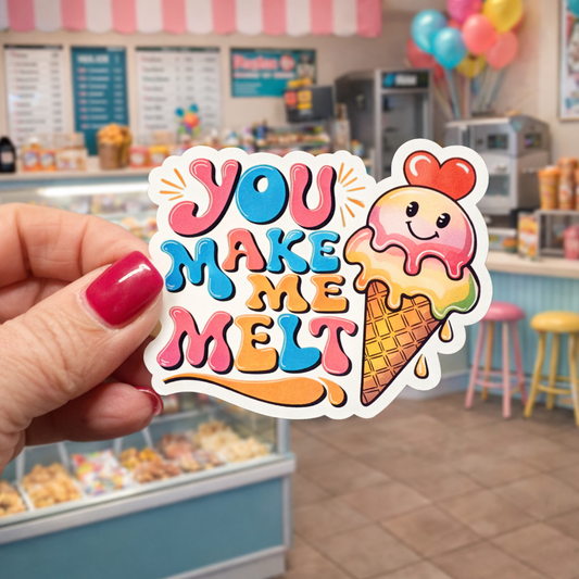XLARGE Sticker - You Make Me Melt