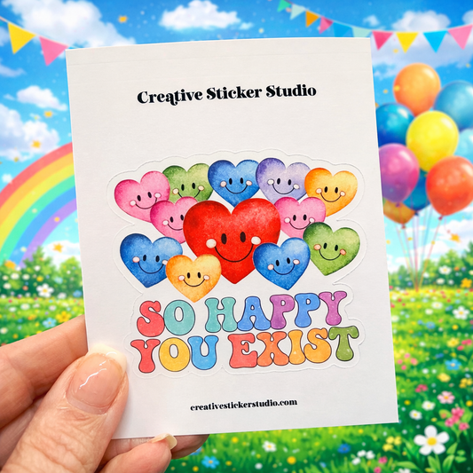 XLARGE Sticker - So Happy Hearts