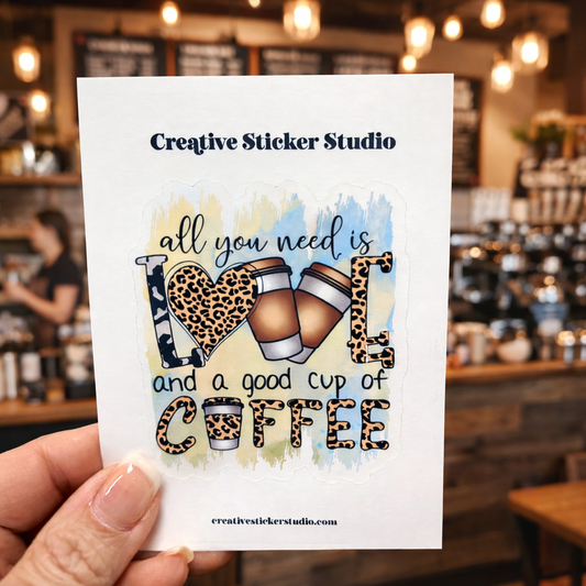 XLARGE Sticker - Love & Coffee