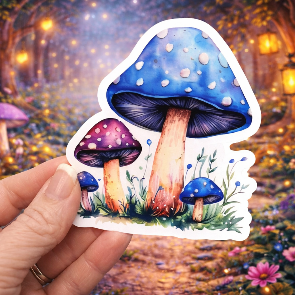 XLARGE Sticker - Colorful Mushies