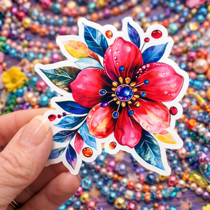 XLARGE Sticker - Beaded Floral