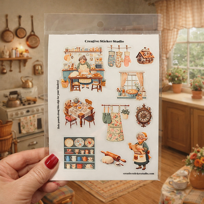 Sticker Sheet Set of 2 - Grandmacore Baking
