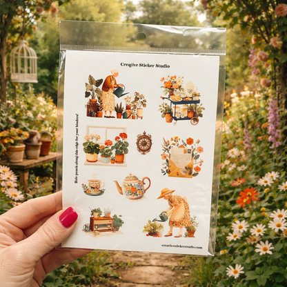 Sticker Sheet Set of 2 - Grandmacore Gardening