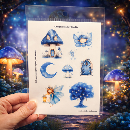 Sticker Sheet Set of 2 - Blue Fairies