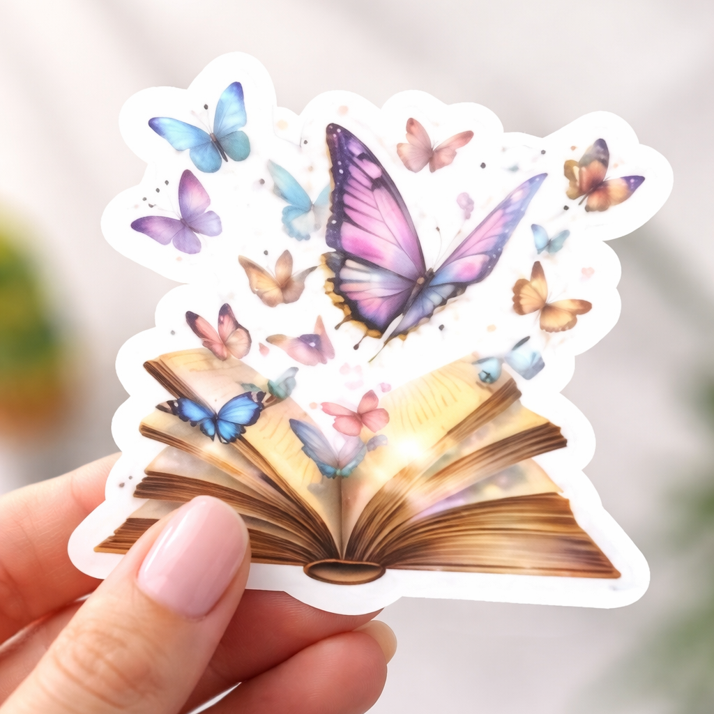 XLARGE Sticker - Butterfly Book