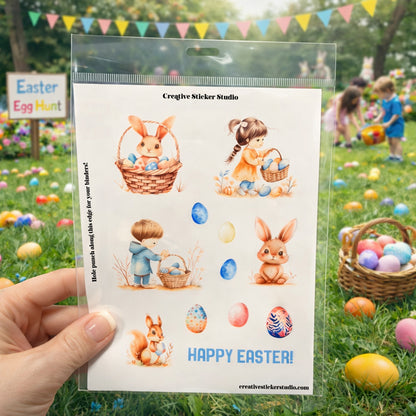 Sticker Sheet Set of 2 - Easter Hunt
