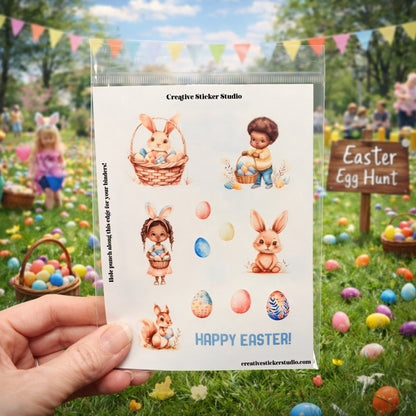 Sticker Sheet Set of 2 - Easter Hunt