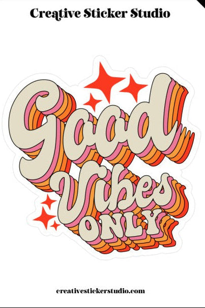 XLARGE Sticker - Good Vibes Only