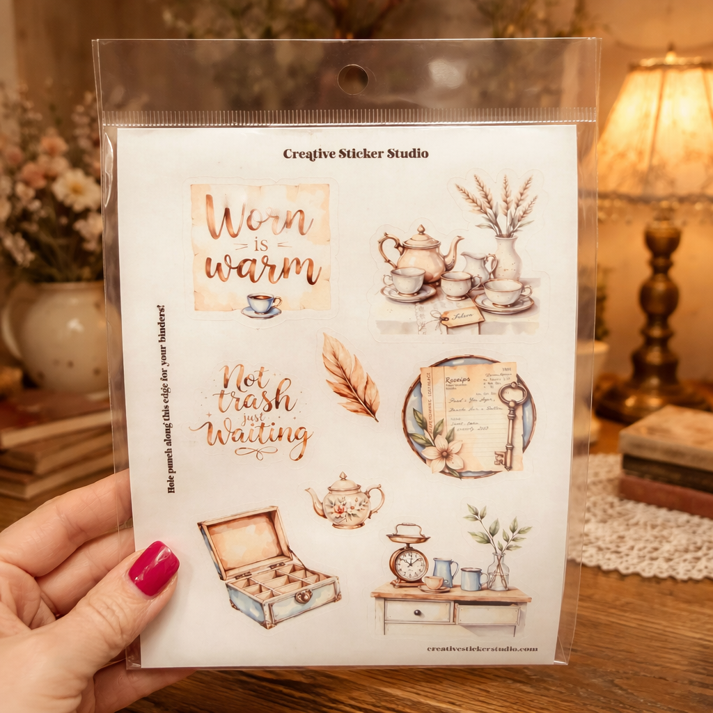 Sticker Sheet Set of 2 - Trash to Treasure Worn