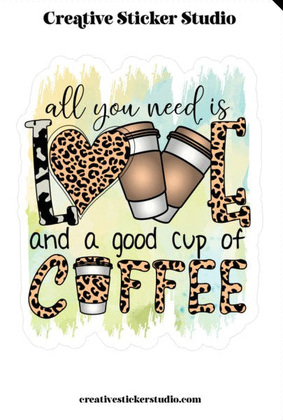 XLARGE Sticker - Love & Coffee