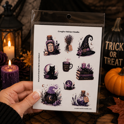 Sticker Sheet Set of 2 - Practical Magic Witches Brew