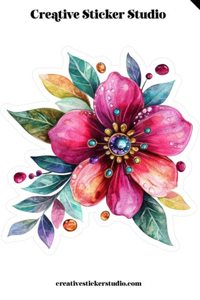 XLARGE Sticker - Beaded Floral