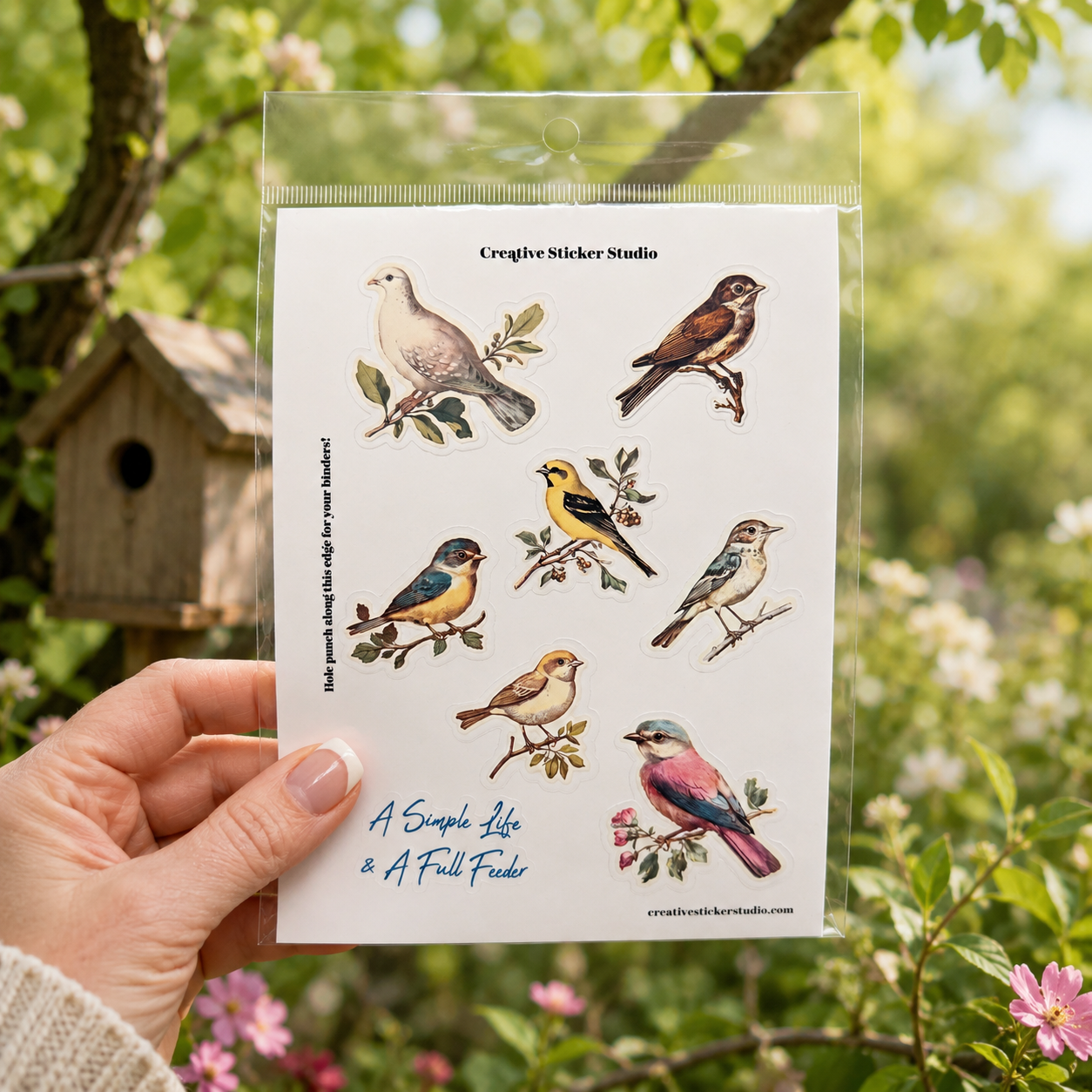 Sticker Sheet Set of 2 - Birds 2 Simple Life