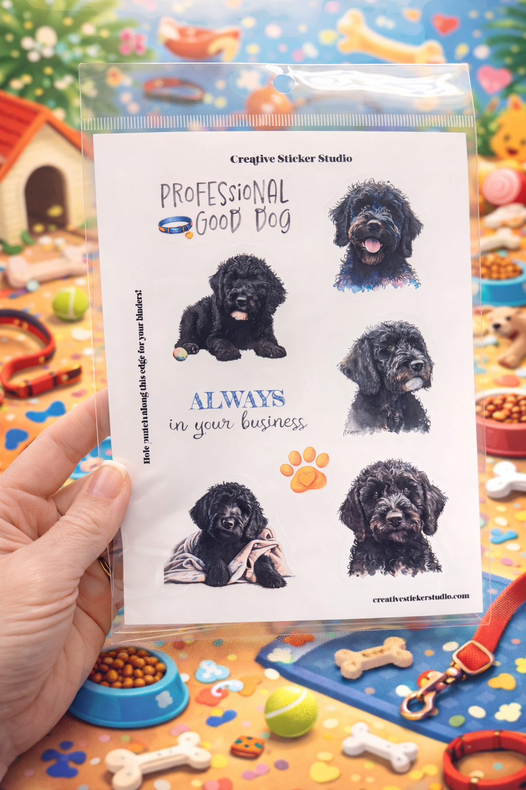 Sticker Sheet Set of 2 - Black Doodle