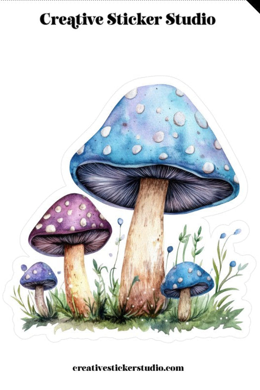XLARGE Sticker - Colorful Mushies