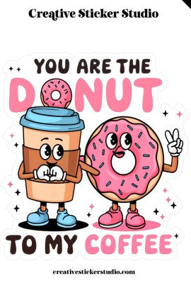 XLARGE Sticker - Donut to my Coffee