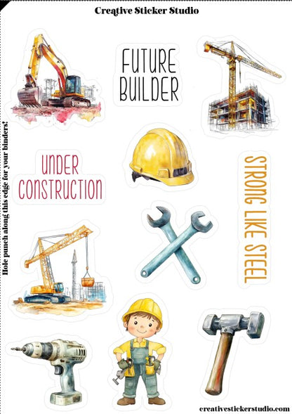 Sticker Sheet Set of 2 - Future Builder
