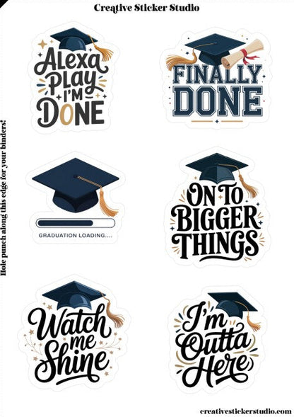 Sticker Sheet Set of 2 - Finally Done