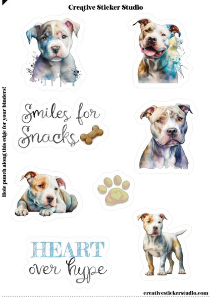 Sticker Sheet Set of 2 - Pittbull