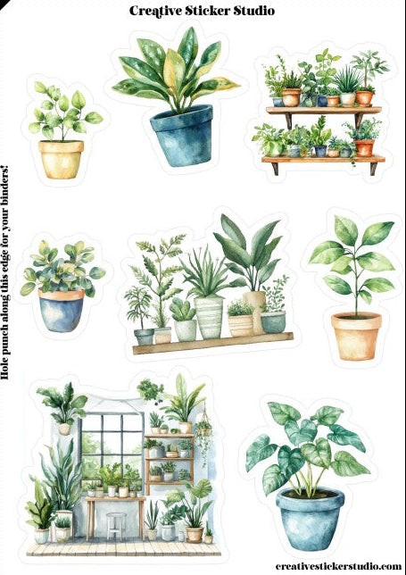 Sticker Sheet Set of 2 - Plants for Days!